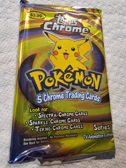 Pokemon Topps Chrome Series 1 Booster Pack - Vintage, Sealed, RARE! - Image 5