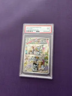 2023 Pokemon 151 English Machoke Illustration Rare #177 PSA 9 - Image 1