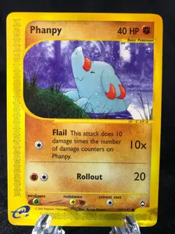 Phanpy 100/147 Aquapolis Common Pokemon TCG NM Never Played - Image 1