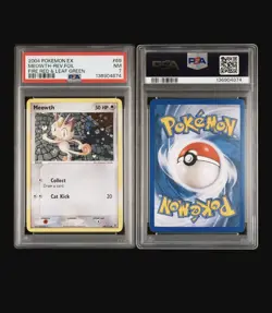 Pokemon Meowth FireRed & LeafGreen Reverse Holo 69/112 PSA 7 English 2004 - Image 3