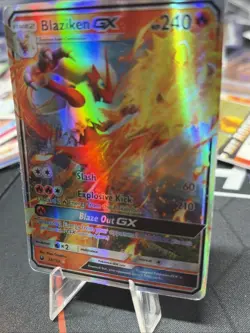 Pokemon TCG Blaziken GX Full Art 28/168, Celestial Storm NM Ultra Rare - Image 2