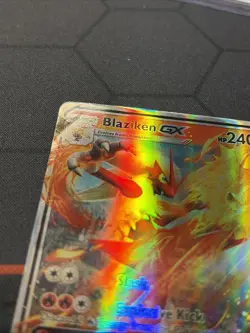 Pokemon TCG Blaziken GX Full Art 28/168, Celestial Storm NM Ultra Rare - Image 4
