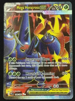 Mega Heracross ex 108/094 Ultra Rare Phantasmal Flames PFL Pokemon TCG NM - Image 1