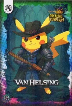 POKEMON PIKACHU COSPLAY -VAN HELSING #82 * GALAXY HOLO - Image 1