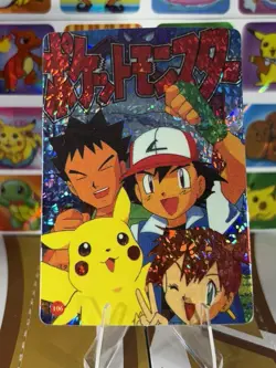 Pokemon Vintage Vending Machine Holo prism Nintendo 1998 Bandai Rare sticker - Image 5