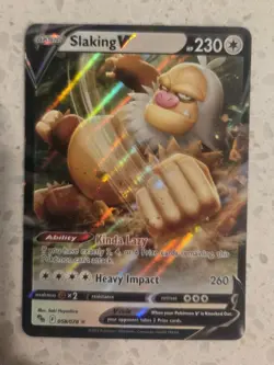 Holo Slaking V 058/078 Ultra Rare Pokemon GO Pokemon TCG NM +🎁 - Image 1