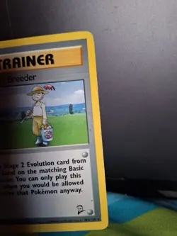 Pokemon Breeder 105/130 Base Set 2 Regular MP+ - Image 3