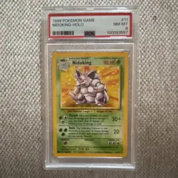 Pokemon Nidoking Holo Base Set 11/102 PSA 8 Wizards of the Coast 1999 - Image 1