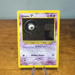 Unown [C] 57/105 Uncommon Neo Destiny Pokemon NM - Image 1