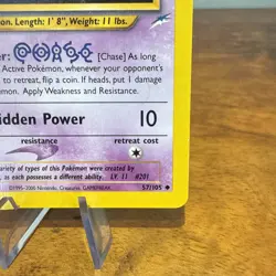 Unown [C] 57/105 Uncommon Neo Destiny Pokemon NM - Image 4
