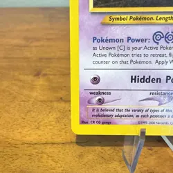 Unown [C] 57/105 Uncommon Neo Destiny Pokemon NM - Image 5
