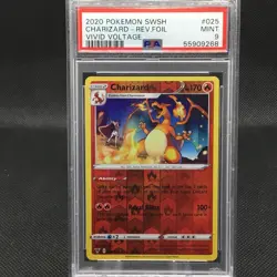 Pokemon Charizard Vivid Voltage Reverse Holo Rare #025 PSA 9 Mint - Image 1