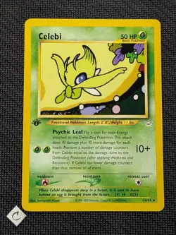 Celebi 16/64 - Neo Revelation 1st Edition Non-Holo Rare Pokemon TCG NM - Image 1