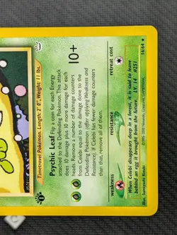Celebi 16/64 - Neo Revelation 1st Edition Non-Holo Rare Pokemon TCG NM - Image 5