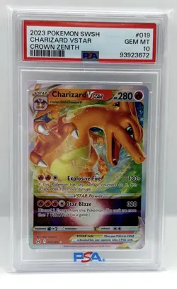 PSA 10 CHARIZARD VSTAR 019/159 CROWN ZENITH POKEMON 🔥 - Image 1