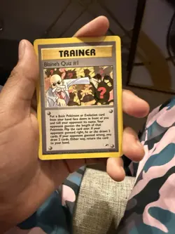 Pokemon Blaine's Quiz #1 Trainer Gym Heroes Rare Regular 097/132 Unlimited - Image 1