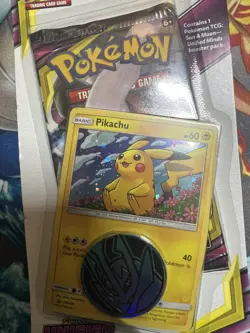 Pokemon Sun & Moon Unified Minds Checklane Coin Blister Pikachu Promo Sealed - Image 3