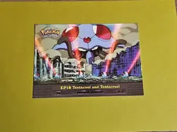 EP18 Tentacool And Tentacruel Topps TV Animation Edition Blue Logo Pokemon LP - Image 1