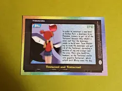 EP18 Tentacool And Tentacruel Topps TV Animation Edition Blue Logo Pokemon LP - Image 2