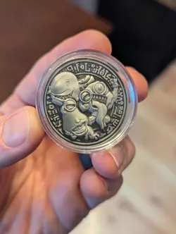 YuGiOh Official YCS Pre-Reg Coin Silver | Ojama Trio| Konami - Image 1