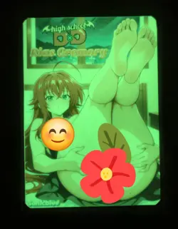 Rias Gremory High school DxD Custom Glow In The Dark Waifu Card Feet Fan Art 2 - Image 2