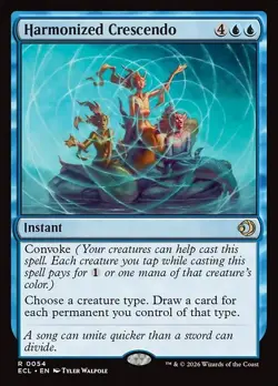 MTG Magic 1 x Harmonized Crescendo #54 x 1 - ECL - Regular - Image 1
