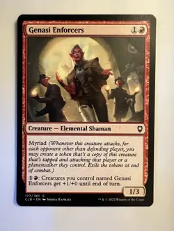 Genasi Enforcers 177/361 Battle for Baldur's Gate CLB MTG Magic The Gathering NM - Image 1