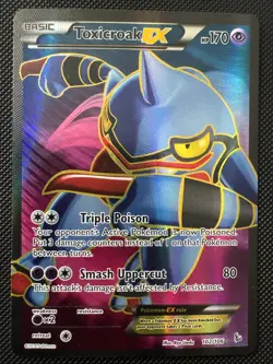 Toxicroak EX (102 Full Art) 102/106 Ultra Rare XY - Flashfire Pokemon Card - Image 1