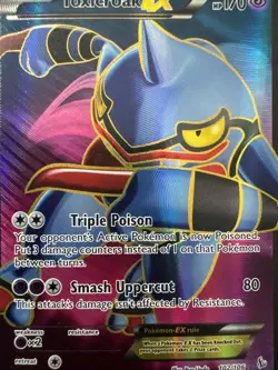 Toxicroak EX (102 Full Art) 102/106 Ultra Rare XY - Flashfire Pokemon Card - Image 2