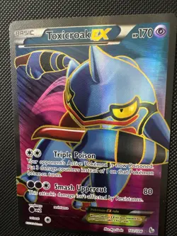Toxicroak EX (102 Full Art) 102/106 Ultra Rare XY - Flashfire Pokemon Card - Image 3
