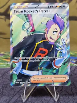 Team Rocket's Petrel 226/182 Sv10: Destined Rivals Pokemon Full Art Holo NM - Image 1