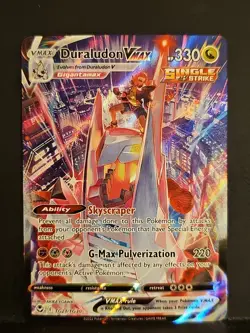 2022 Pokemon Sword and Shield Silver Tempest #TG21 Duraludon VMAX URR - Image 1