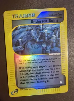 Pokemon Undersea Ruins 138/147 Aquapolis Reverse Holo LP 🔥 - Image 1