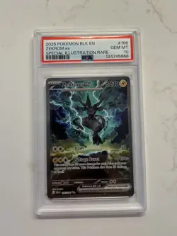 2025 POKEMON BLK EN ZEKROM EX SPECIAL ILLUSTRATION RARE PSA 10 - Image 1