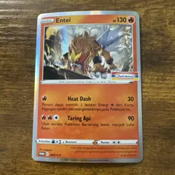 Pokemon TCG Bahasa Indonesia Language Entei Indomaret Promo HOLO 069/S-P - Image 1