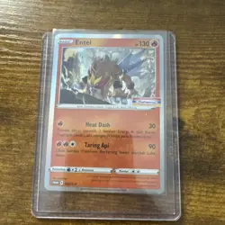 Pokemon TCG Bahasa Indonesia Language Entei Indomaret Promo HOLO 069/S-P - Image 3