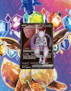Pokemon TCG Team Rocket's Mewtwo EX Destined Rivals 213/182 Full Art - Image 1