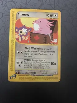 Pokemon TCG Chansey Expedition Base Set 72/165 2002 - Image 1