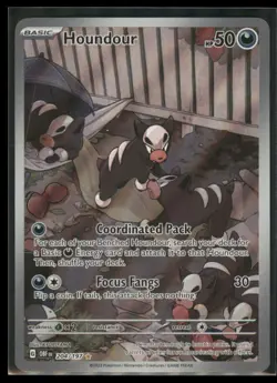 2023 Scarlet & Violet Series - Obsidian Flames Houndour Illustration Rare #204 - Image 1