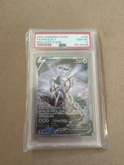 Pokemon Arceus V Full Art Brilliant Stars 166/172 PSA 10 Holo Ultra Rare - Image 1