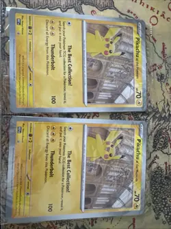 2 Pikachu At The Museum Pokemon X Natural History Sealed Museum Jumbo Promo Card - Image 1