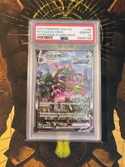Pokemon Chinese Rayquaza VMAX 165/132 CS4b Hyper Rare PSA 10 - Image 1