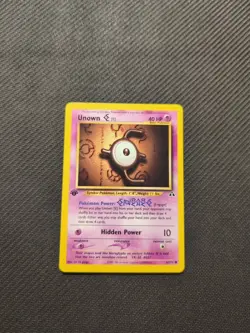 Unown E 67/75 1st Edition Neo Discovery Pokemon NM - Image 1