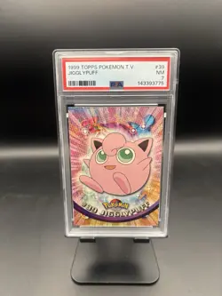 1999 Jigglypuff Topps Tv Pokemon #39 PSA 7 - Image 1