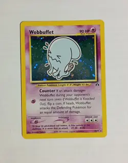 POKEMON WOBBUFFET NEO DISCOVERY VINTAGE RARE HOLO 16/75 GREAT CONDITION CARD - Image 1
