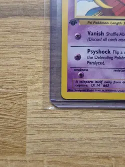 Pokemon 2000 WOTC Team Rocket 1st Edition Abra 49/82 - Excellent - Image 5