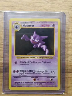 Pokemon 1999 WOTC Shadowless Base Set Haunter 39/102 - Near Mint - Image 1