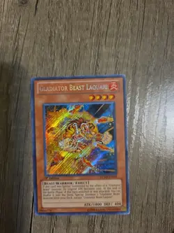 Gladiator Beast Laquari RYMP-EN096 Ra Yellow Mega Pack 1st Edition Secret Rare - Image 2