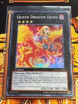 LP | Queen Dragun Djinn Super Rare GAOV-EN049 Galactic Overlord 1st Edition - Image 1