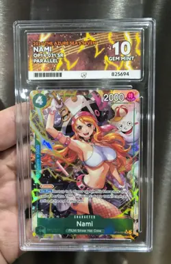 Nami Alternate Art Foil OP14-031 The Azure Sea's Seven One Piece Ace 10 - Image 1